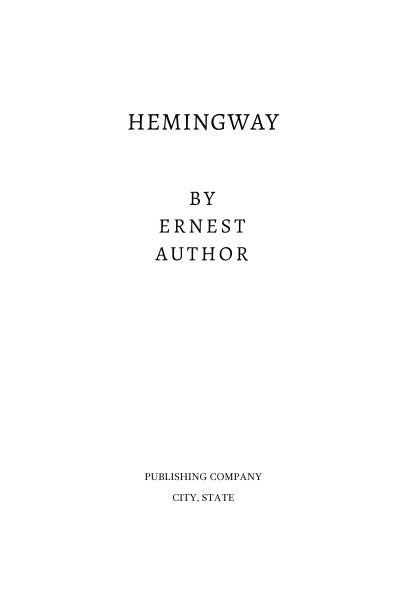 Hemingway